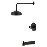 Levante Knurled Single-Handle Pressure Balanced Tub and Shower Faucet