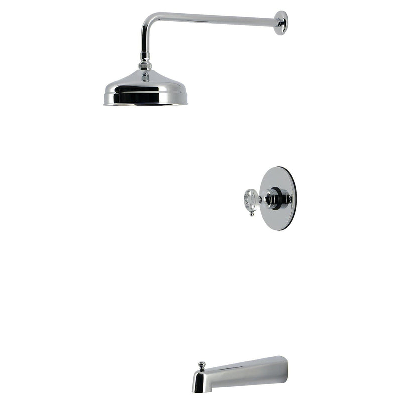 Wendell Knurled Single-Handle Pressure Balanced Tub and Shower Faucet