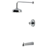 Levante Knurled Single-Handle Pressure Balanced Tub and Shower Faucet