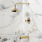 Levante Knurled Single-Handle Pressure Balanced Tub and Shower Faucet