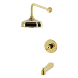 Levante Knurled Single-Handle Pressure Balanced Tub and Shower Faucet
