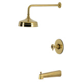 Levante Knurled Single-Handle Pressure Balanced Tub and Shower Faucet