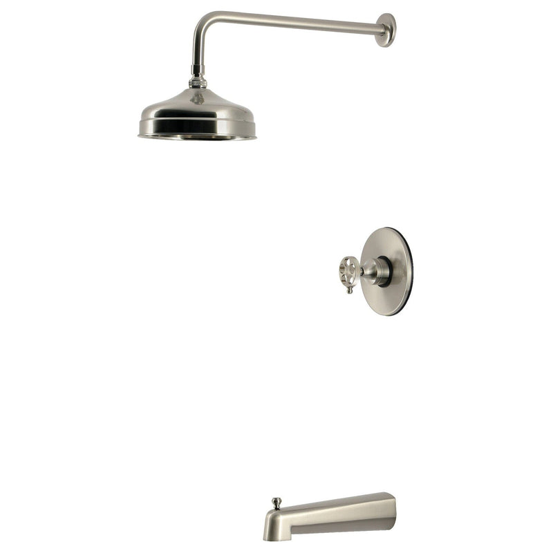 Wendell Knurled Single-Handle Pressure Balanced Tub and Shower Faucet