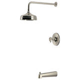 Wendell Knurled Single-Handle Pressure Balanced Tub and Shower Faucet