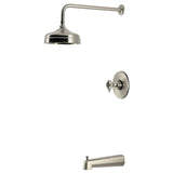Levante Knurled Single-Handle Pressure Balanced Tub and Shower Faucet