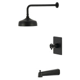 Wendell Knurled Single-Handle Pressure Balanced Tub and Shower Faucet