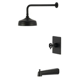 Levante Knurled Single-Handle Pressure Balanced Tub and Shower Faucet