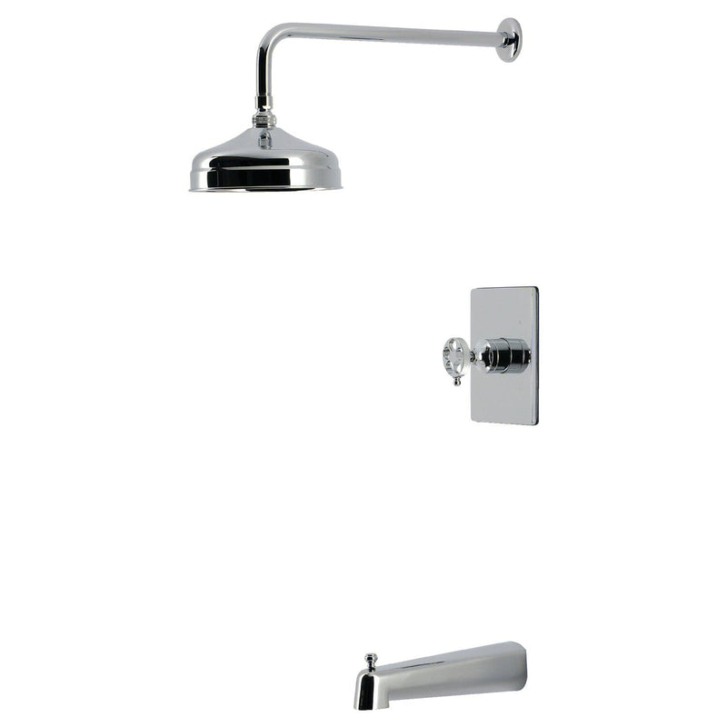Wendell Knurled Single-Handle Pressure Balanced Tub and Shower Faucet