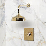 Convergent Knurled Single-Handle Pressure Balanced Shower Faucet