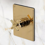 Convergent Knurled Single-Handle Pressure Balanced Shower Faucet