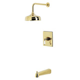 Demure Single-Handle Pressure Balanced Tub and Shower Faucet