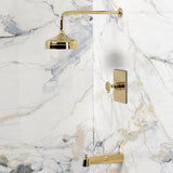 Wendell Knurled Single-Handle Pressure Balanced Tub and Shower Faucet