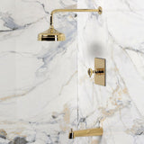 Levante Knurled Single-Handle Pressure Balanced Tub and Shower Faucet