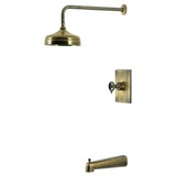 Levante Knurled Single-Handle Pressure Balanced Tub and Shower Faucet