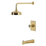 Levante Knurled Single-Handle Pressure Balanced Tub and Shower Faucet