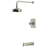 Wendell Knurled Single-Handle Pressure Balanced Tub and Shower Faucet