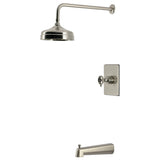 Levante Knurled Single-Handle Pressure Balanced Tub and Shower Faucet