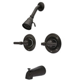 Vintage Double-Handle Pressure Balanced Tub and Shower Faucet