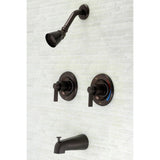 NuvoFusion Double-Handle Pressure Balanced Tub and Shower Faucet