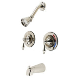 Vintage Double-Handle Pressure Balanced Tub and Shower Faucet