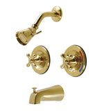Vintage Double-Handle Pressure Balanced Tub and Shower Faucet