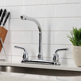 Restoration Two-Handle 3-Hole 8" Centerset Kitchen Faucet