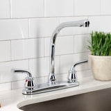 Restoration Two-Handle 3-Hole 8" Centerset Kitchen Faucet