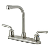 Restoration Two-Handle 3-Hole 8" Centerset Kitchen Faucet