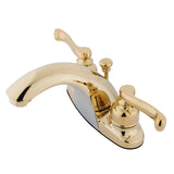 Double-Handle 3-Hole Deck Mount 4-Inch Centerset Bathroom Faucet with Pop-Up Drain