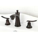 Jamestown Two-Handle 3-Hole Deck Mount Widespread Bathroom Faucet with Retail Pop-Up Drain