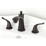 Yosemite Two-Handle 3-Hole Deck Mount Widespread Bathroom Faucet with Retail Pop-Up Drain