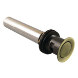 Trimscape Brass Push Pop-Up Bathroom Sink Drain with Overflow, 22 Gauge