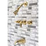 NuvoFusion Triple-Handle Tub and Shower Faucet