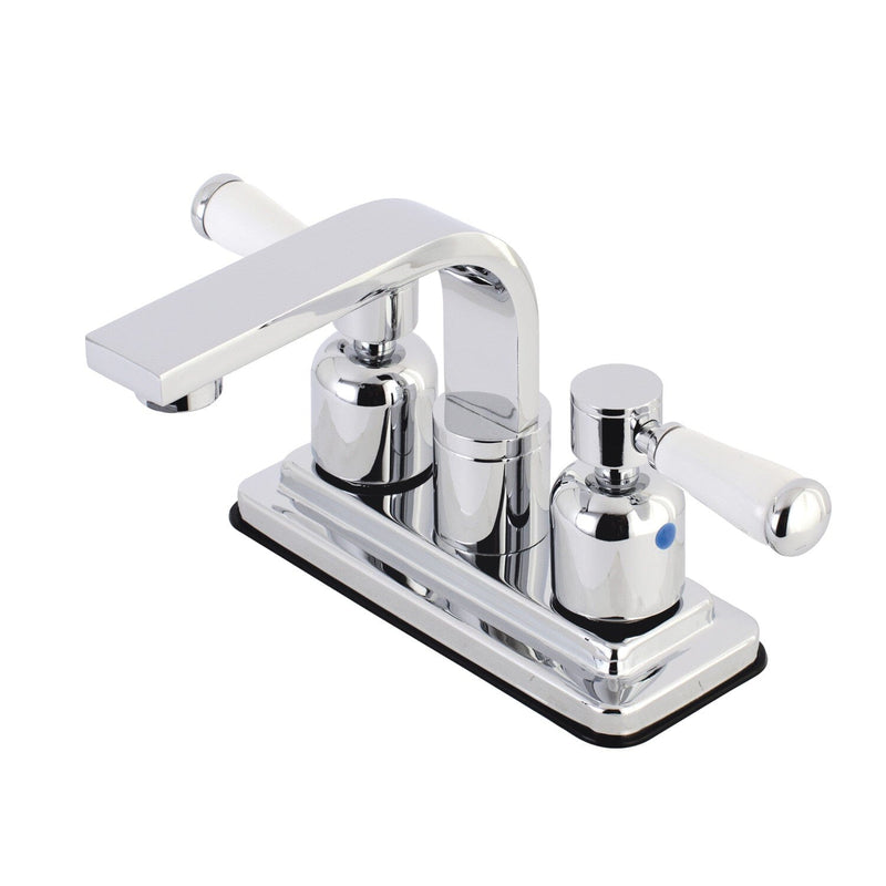 Paris Double-Handle 3-Hole Deck Mount 4-Inch Centerset Bathroom Faucet with Push-Up Pop-Up