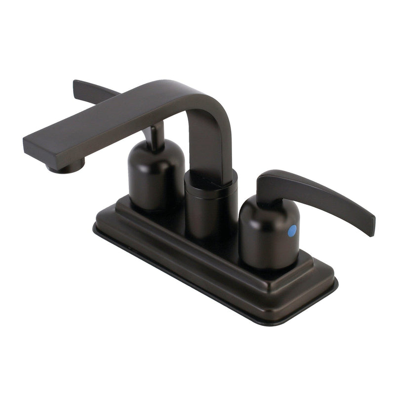 Centurion Double-Handle 3-Hole Deck Mount 4-Inch Centerset Bathroom Faucet with Push-Up Pop-Up