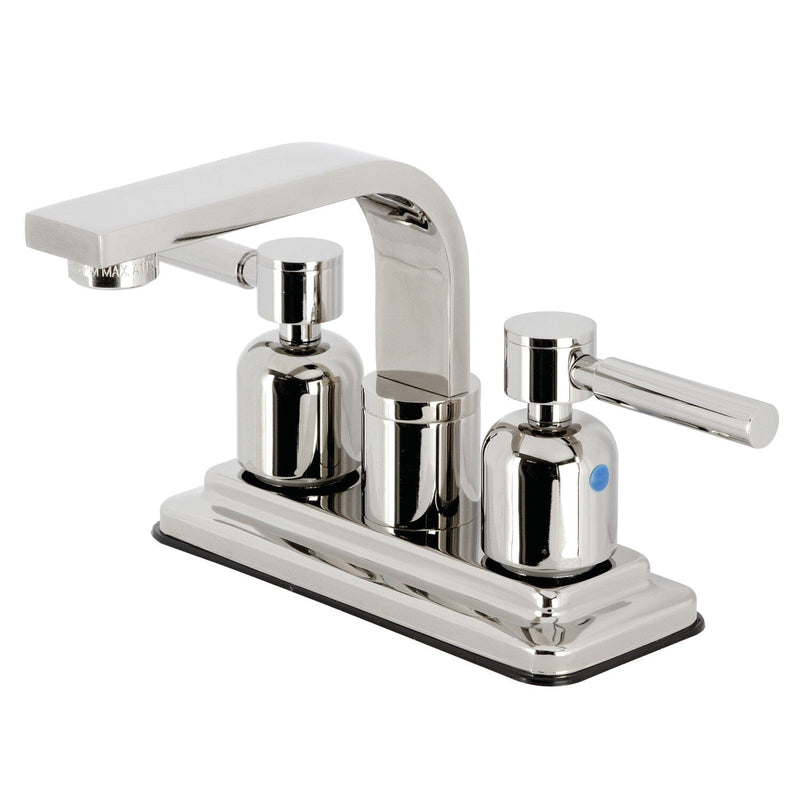 Concord Double-Handle 3-Hole Deck Mount 4-Inch Centerset Bathroom Faucet with Push-Up Pop-Up
