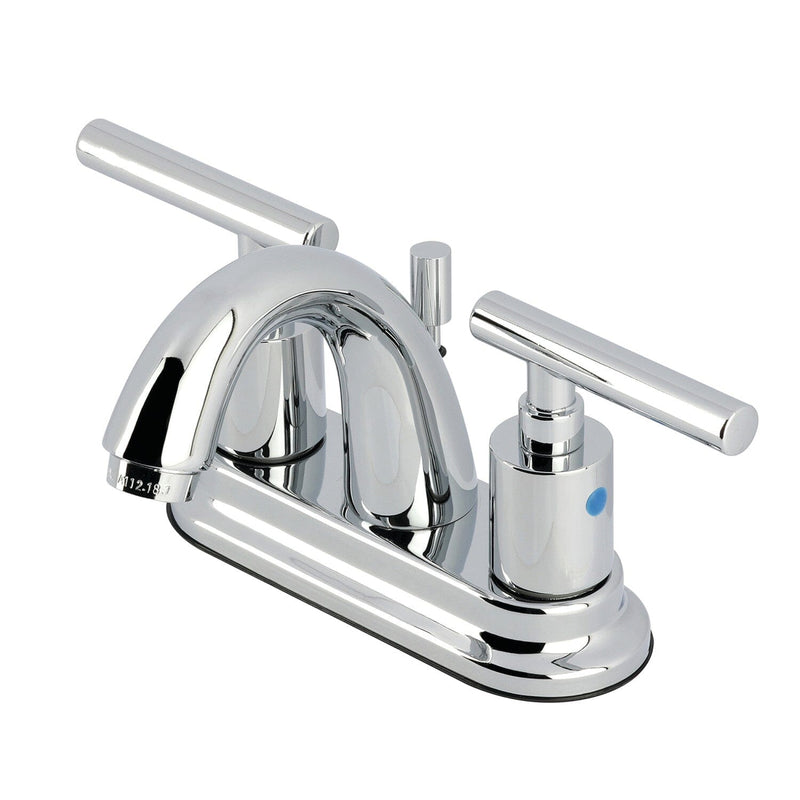 Manhattan Double-Handle 3-Hole Deck Mount 4-Inch Centerset Bathroom Faucet with Pop-Up Drain