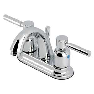 Concord Two-Handle 3-Hole Deck Mount 4" Centerset Bathroom Faucet with Plastic Pop-Up