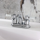 Paris Double-Handle 3-Hole Deck Mount 4-Inch Centerset Bathroom Faucet with Pop-Up Drain