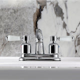 Paris Double-Handle 3-Hole Deck Mount 4-Inch Centerset Bathroom Faucet with Pop-Up Drain