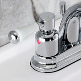 Paris Double-Handle 3-Hole Deck Mount 4-Inch Centerset Bathroom Faucet with Pop-Up Drain
