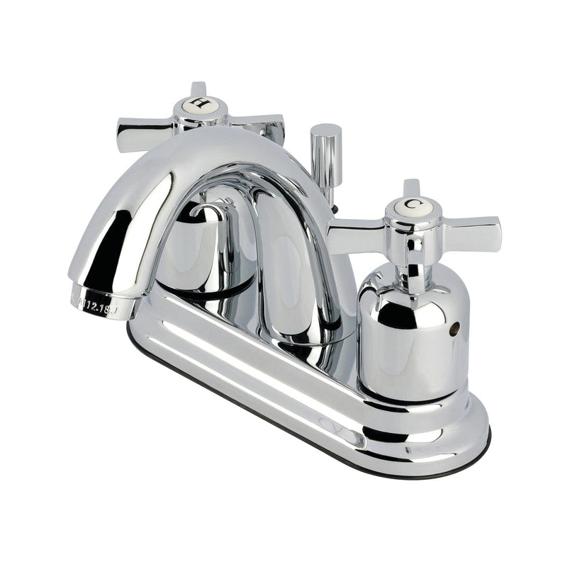 Millennium Double-Handle 3-Hole Deck Mount 4-Inch Centerset Bathroom Faucet with Pop-Up Drain