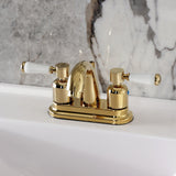 Paris Double-Handle 3-Hole Deck Mount 4-Inch Centerset Bathroom Faucet with Pop-Up Drain