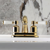 Paris Double-Handle 3-Hole Deck Mount 4-Inch Centerset Bathroom Faucet with Pop-Up Drain