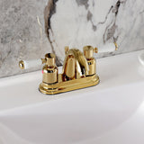 Paris Double-Handle 3-Hole Deck Mount 4-Inch Centerset Bathroom Faucet with Pop-Up Drain
