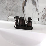 Paris Double-Handle 3-Hole Deck Mount 4-Inch Centerset Bathroom Faucet with Pop-Up Drain