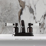 Paris Double-Handle 3-Hole Deck Mount 4-Inch Centerset Bathroom Faucet with Pop-Up Drain