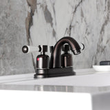 Paris Double-Handle 3-Hole Deck Mount 4-Inch Centerset Bathroom Faucet with Pop-Up Drain