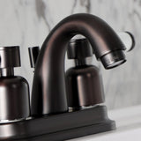 Paris Double-Handle 3-Hole Deck Mount 4-Inch Centerset Bathroom Faucet with Pop-Up Drain