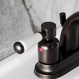 Paris Double-Handle 3-Hole Deck Mount 4-Inch Centerset Bathroom Faucet with Pop-Up Drain